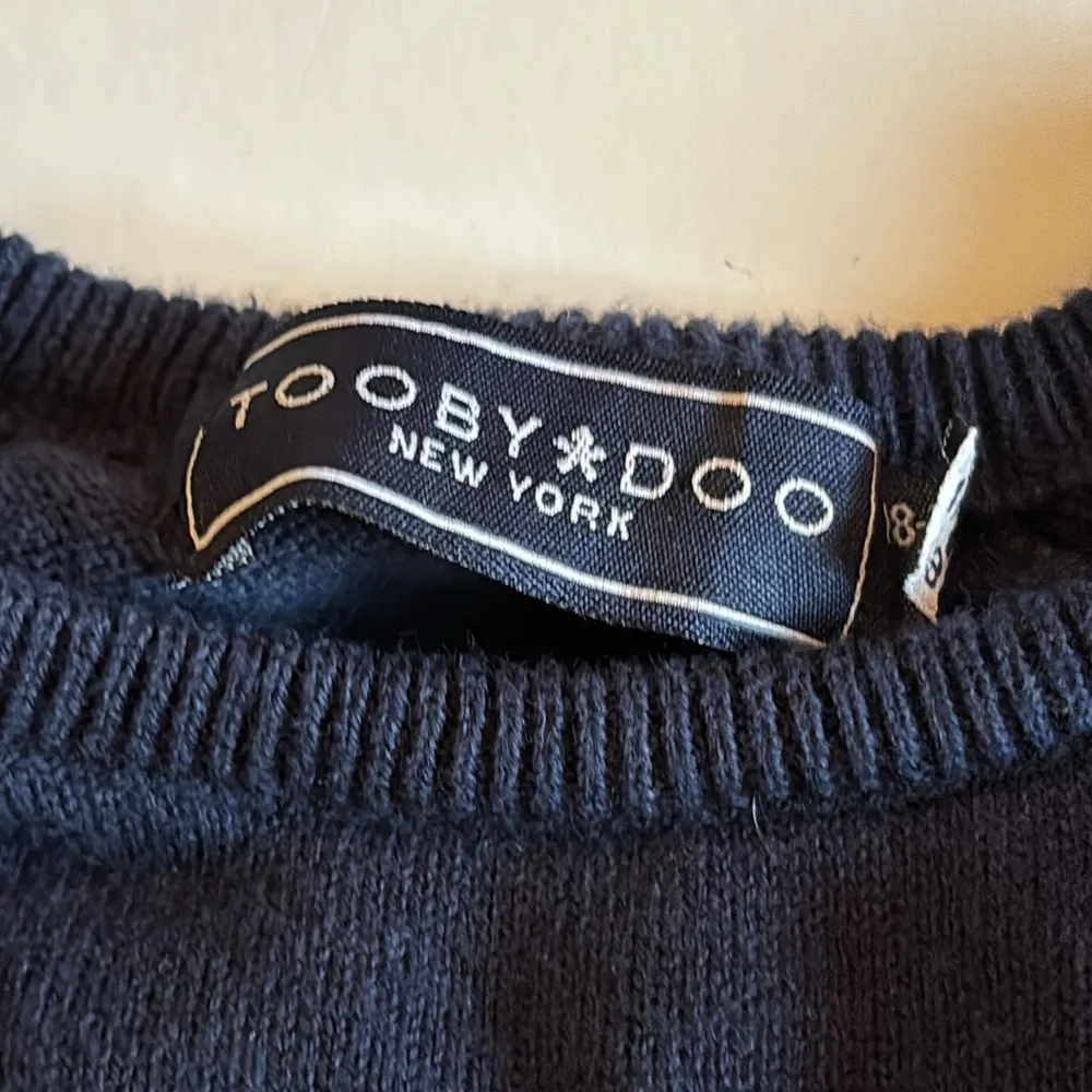 Toobydoo Red and blue sweater onesie 18-24 month Snap bottom ToobyDoo